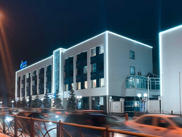Архитектурно-художественная подсветка здания «Газпром трансгаз Казань»